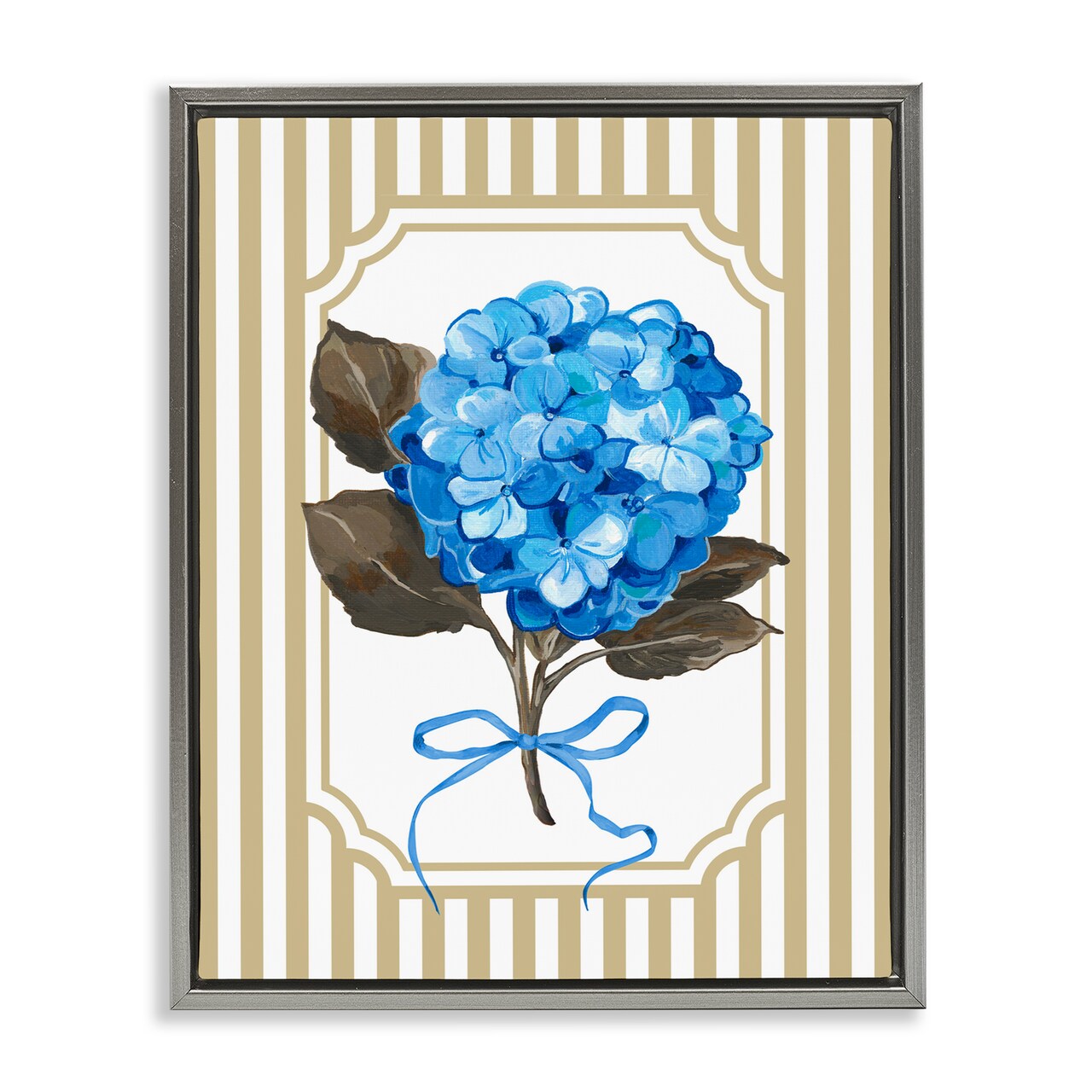 Stupell Industries Hydrangea Bundle with Bow Floating Frame, design by Adonna Ebrahimi